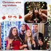 Christmas Wine Glass Charms Markers Rings Identifier Vintage Christmas Party Supplies Labels Tag Charms Markers Holiday Decor
