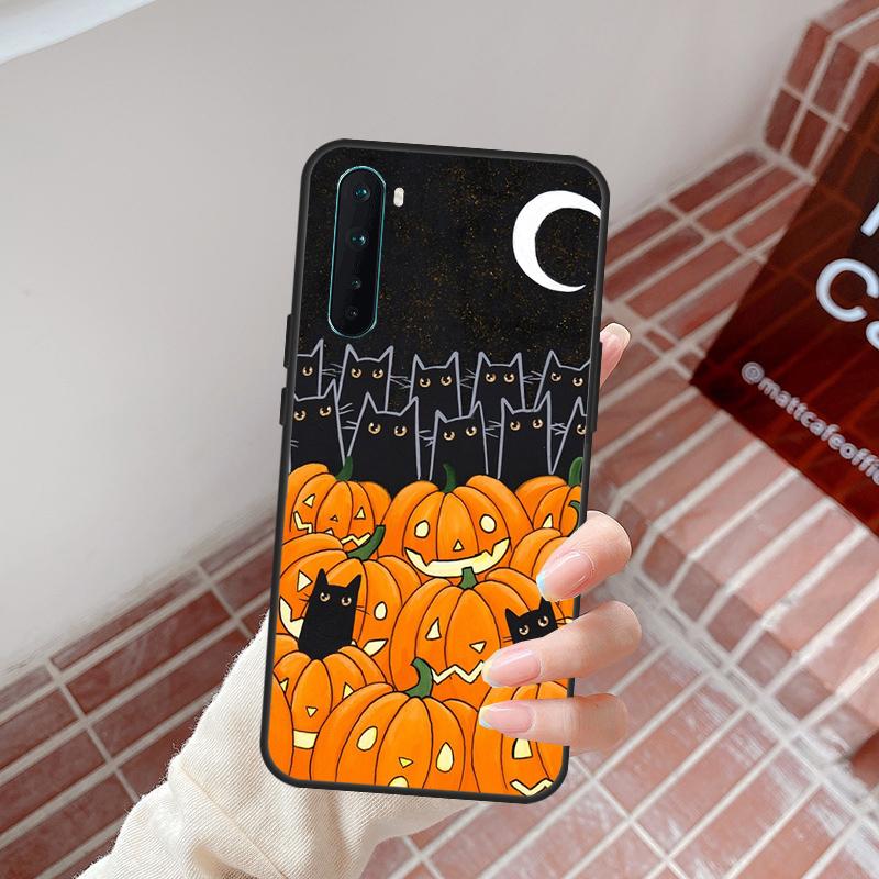 Halloween Pumpkin Horror Case For OnePlus 13R 12R 10R 13T 15 13 12 11 10T 8T Nord CE 4 3 2 Lite N20 N30 Nord 5 Cover