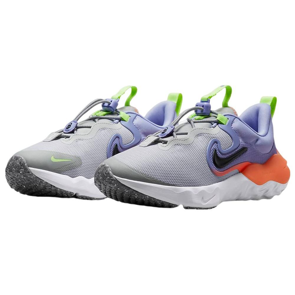 Nike Run Flow GS Photon Dust Purple Pulse Kids Sneakers Grey Total-Orange Black DR0472-002