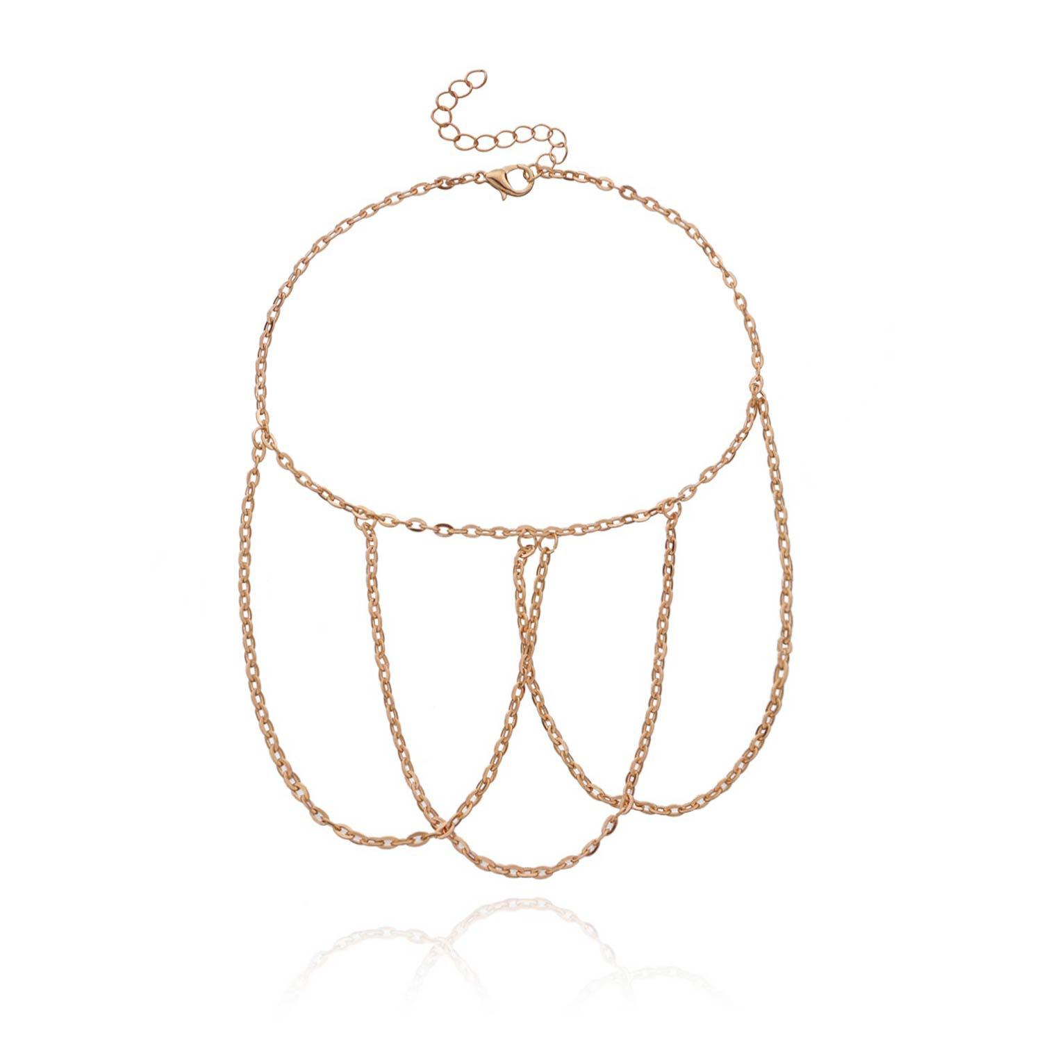 

Simple Handmade Tassel Chain Arm Chain Bracelet, Chain Bracelet золотой