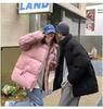 2025 Winter Unisex Hong Kong Style Down Puffer Jacket - Warm, Plus Size, Loose Fit, Thickened Cotton Coat for Couples