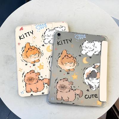 Cute Little Cat Protective Case Ipad 2017 10.5 Inch Ipad 10th Generation Case Ipad 9 Generation Case 7 8 9th 10.2 Funda Cover