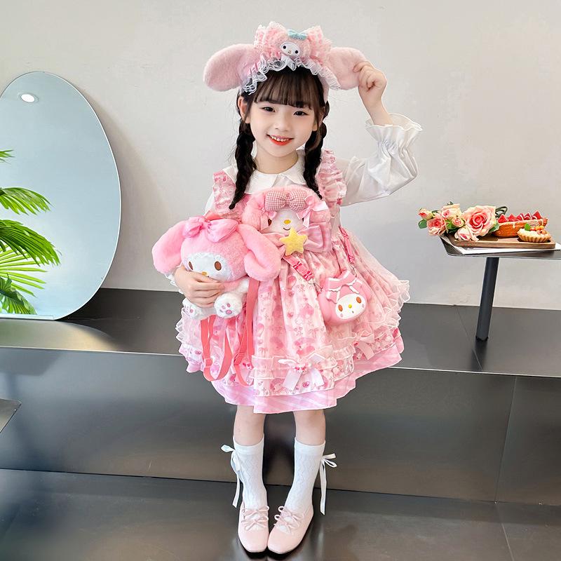 

Lolita Princess Autumn Dress for Girls - Birthday Melody Outfit 100 cm