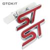 Metal Red Blue ST Front Grille Sticker Car Head Grill Emblem Badge Chrome Sticker for FIESTA FOCUS MONDEO Auto Car Styling