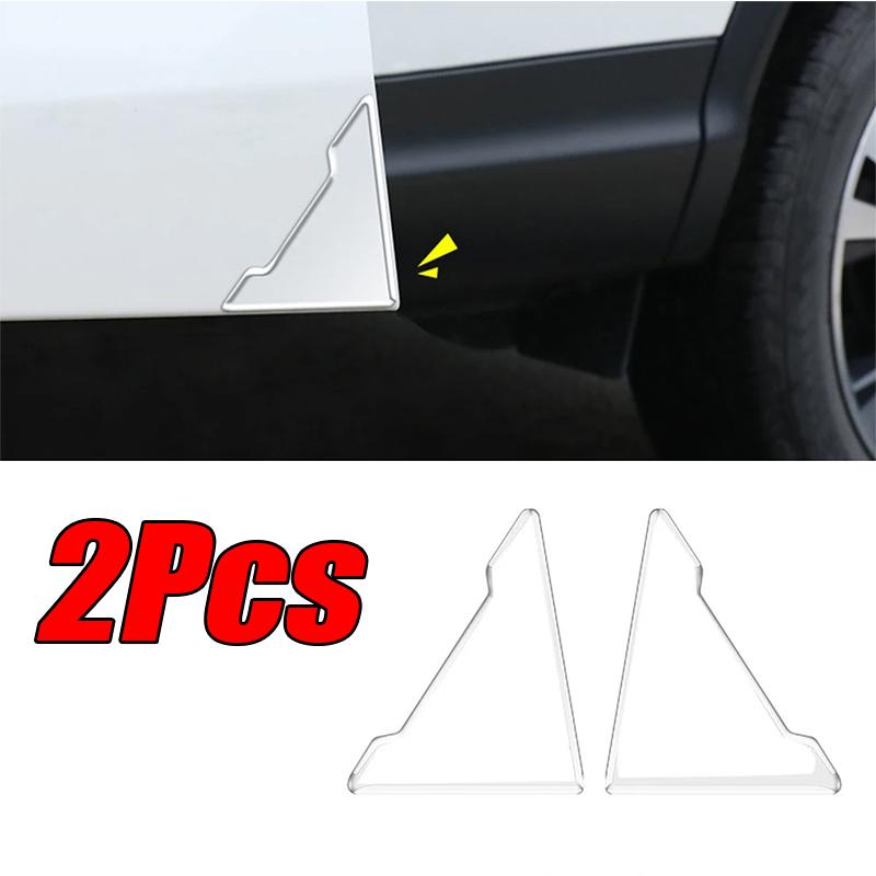 4Pcs Car Door Corner Protective Cover Door Scratch Protector Silicone Anti-collision Covers Door Corner Guard Auto Accessories