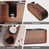 Tamper Station,Espresso Tamper Holder Station Wooden Coffee Filter Tamper Holder for 51 To 54MM,3 Holes Non Slip Coffee Tamp Mat Distributor Stand