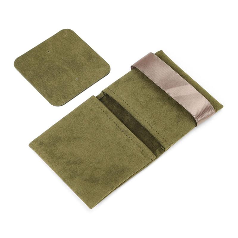 Stylish Velvets Jewelry Bag Necklace Bag Storaging Organizers Velvets Texture Suitable for Outdoor Travel and Daily Use