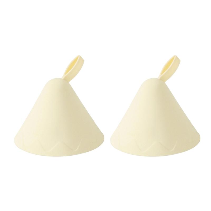 

Set of 2 Pots Clip Cover Insulated Handle Caps Pots Handle Glove Heat Insulation Glove Small Oven Mitt Silicone Material