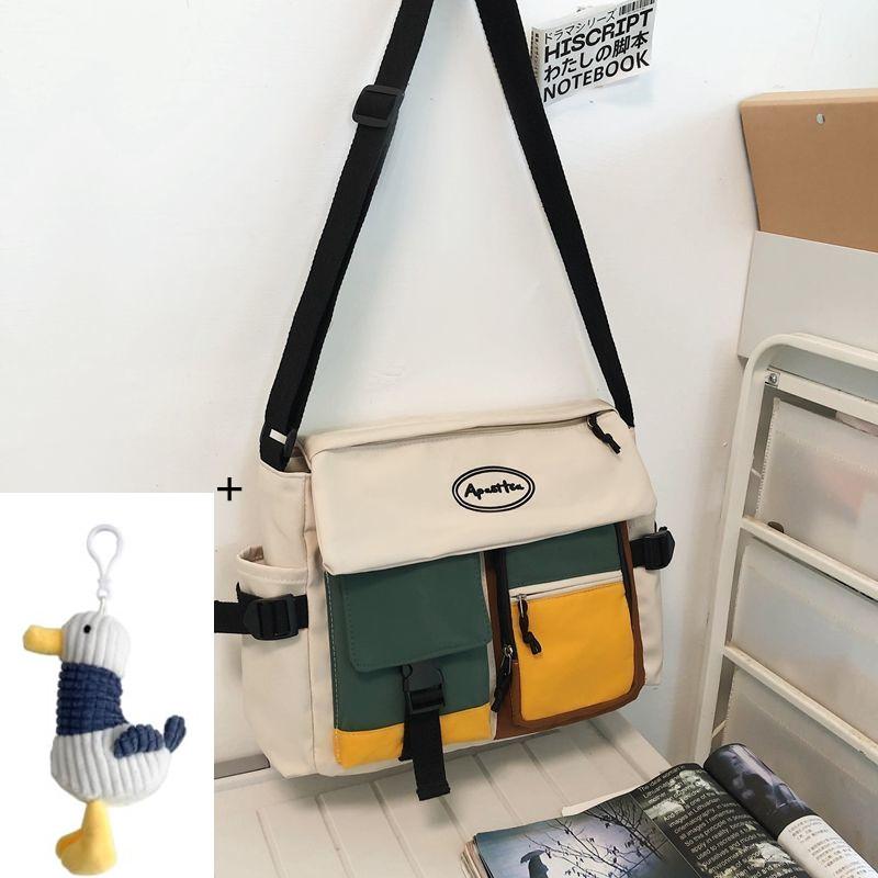 Waterproof Nylon Women Messenger Bag Youth Ladies Fashion Handbag Shoulder Bag Student Large Capacity Men Crossbody Bags Bolsos