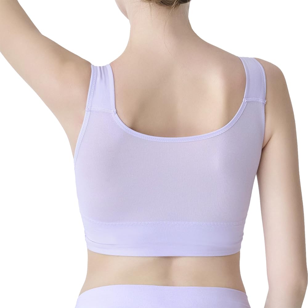 Bradelis New York Wireless Shapewear Lacy Medium All-in-One Bra, Lilac,