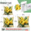 Warm Yellow Flower Pillowcase Printed Polyester 40/45/50Cm Throw Pillowcover Decorative Sofa Cushion Pillowslip Home Decor