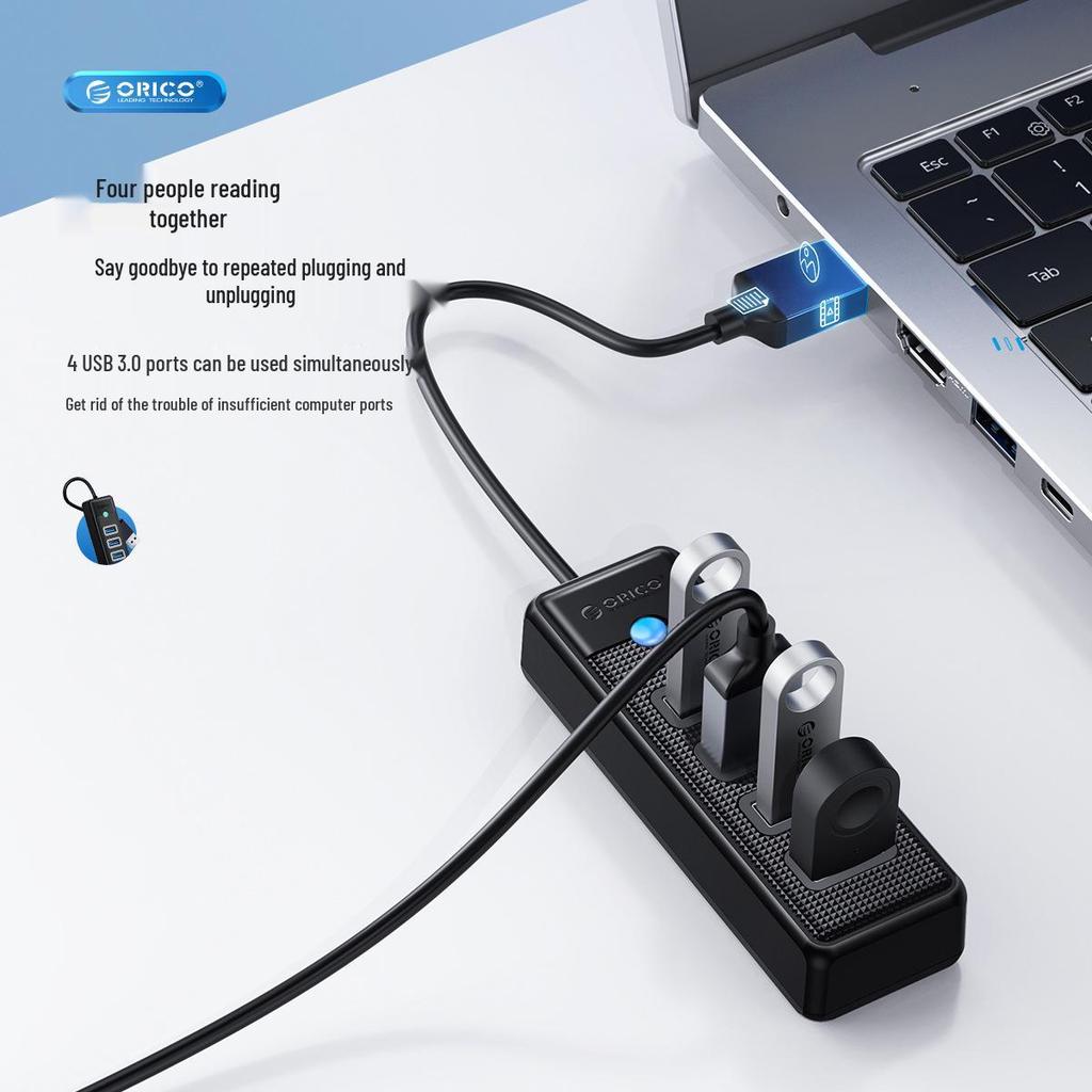 ORICO 4-Port USB 3.0 Hub with 5Gbps Type-C Expansion