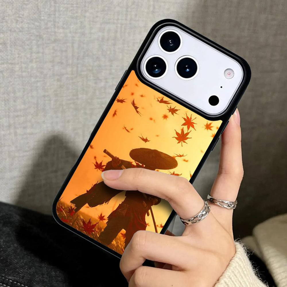 Capa Case for iPhone 17 Air 16 Pro Max 15 Plus 11 13 Mini 14 12 Back Phone Cover Bushido Samurai soft