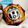 Custom Name Umbrella Juventus Sportive Umbrella 8-Frame for Travel, Camping, Casual Lightweight Portable, Essential for Family Gifts