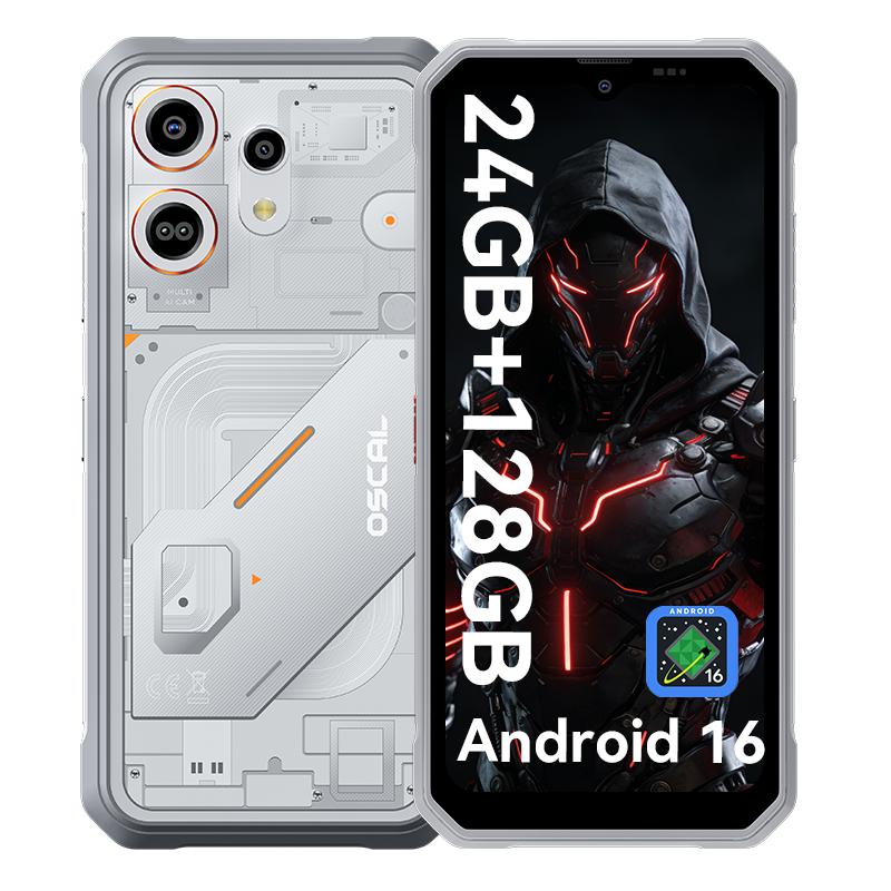 OSCAL MARINE 3 Android 16 Smartphone 8GB+128GB MediaTek Helio G81 Rugged Phone Mobile