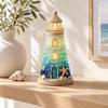 Standing Lighthouse Craft Set with Plastic Parts for Indoor Decoration, Handcrafts Assembly, and Handmade Gifting