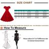 Women's Vintage Retro Rockabilly With Cap Sleeves Hepburn-Style Cocktail Dresse