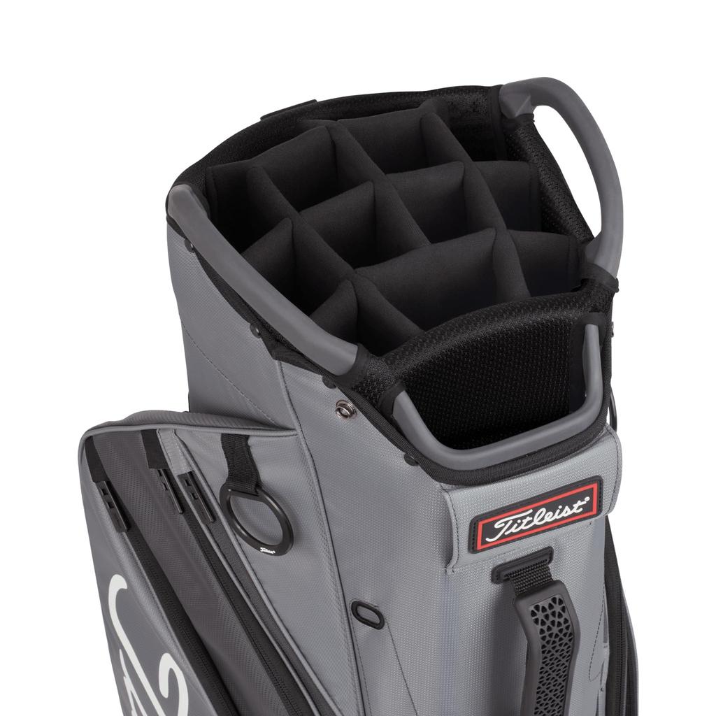 Titleist Cart 14 Lightweight Golf Bag - Charcoal/Graphite/Black