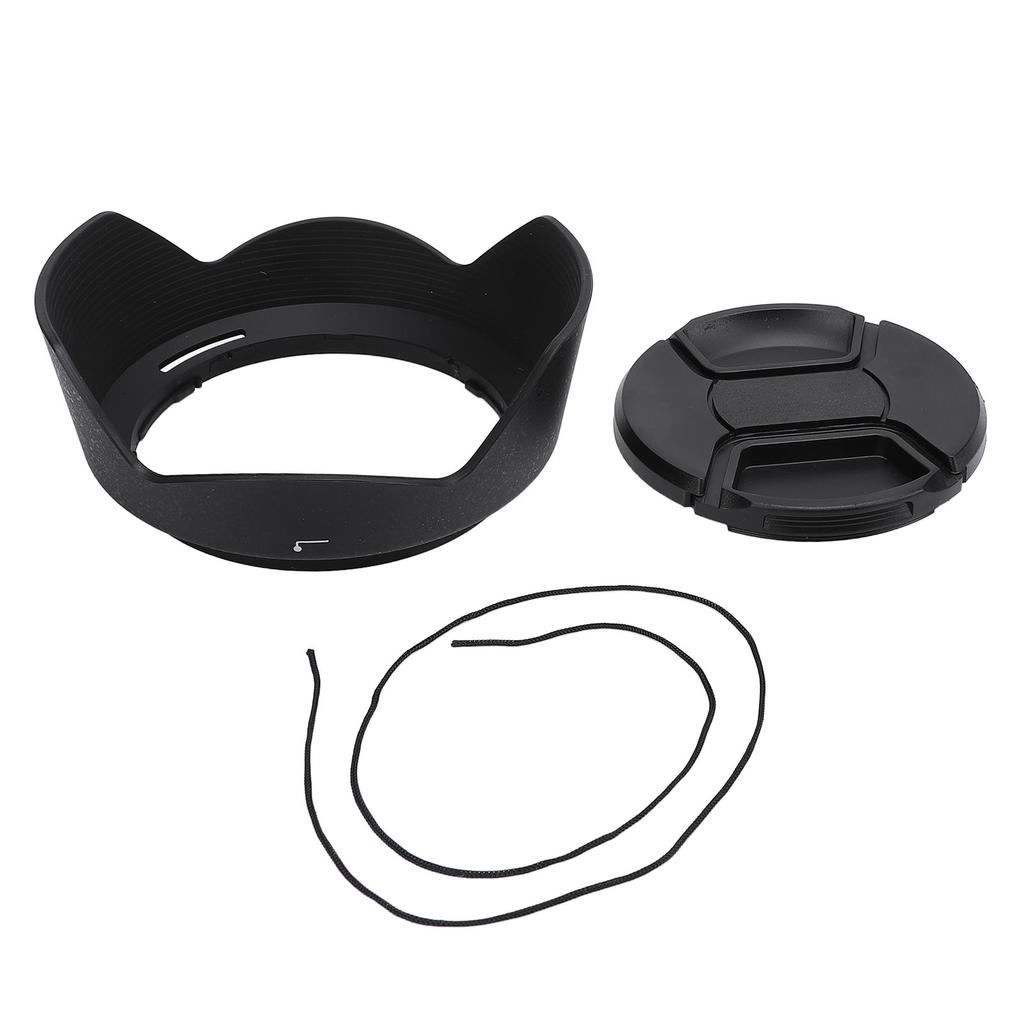 HB-53 Gegenlichtblende Kunststoff Sonnenblende Abdeckung mit 77mm Objektivdeckel für AF-S 24-120mm F4G ED VR Micro