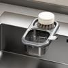 Kosz do zlewu Separator do zlewu na resztki jedzenia Koszyk filtrujący z przyssawką Stojak do osuszania Kuchenny filtr do odpływu