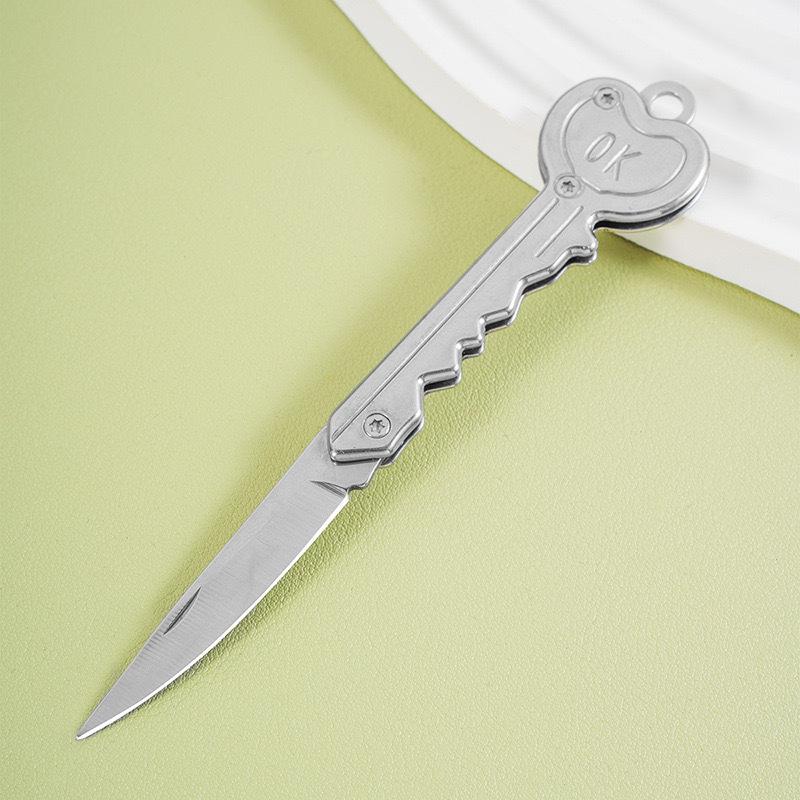 Folding Key Opener, Box Cutter, Beautiful Box Cutter, Metal Trumpet, Mini Stainless Steel Multi-functional Portable