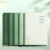 Ombre Green Thick Notebook - 112-Page Lay-Flat Design, Waterproof PU Cover & 80gsm Paper for School/Office, A5/B5 Size Options