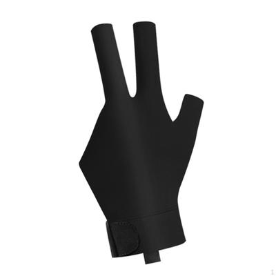 3 Finger Billiards Glove for Snooker Unisex Pool Cue Accessory