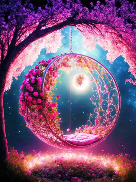 Diamond Art Malerei Traumfänger Landschaft Voll Quadratisch/rund 5d DIY Stickerei Mosaik Fantasy Landschaft Heimdekor