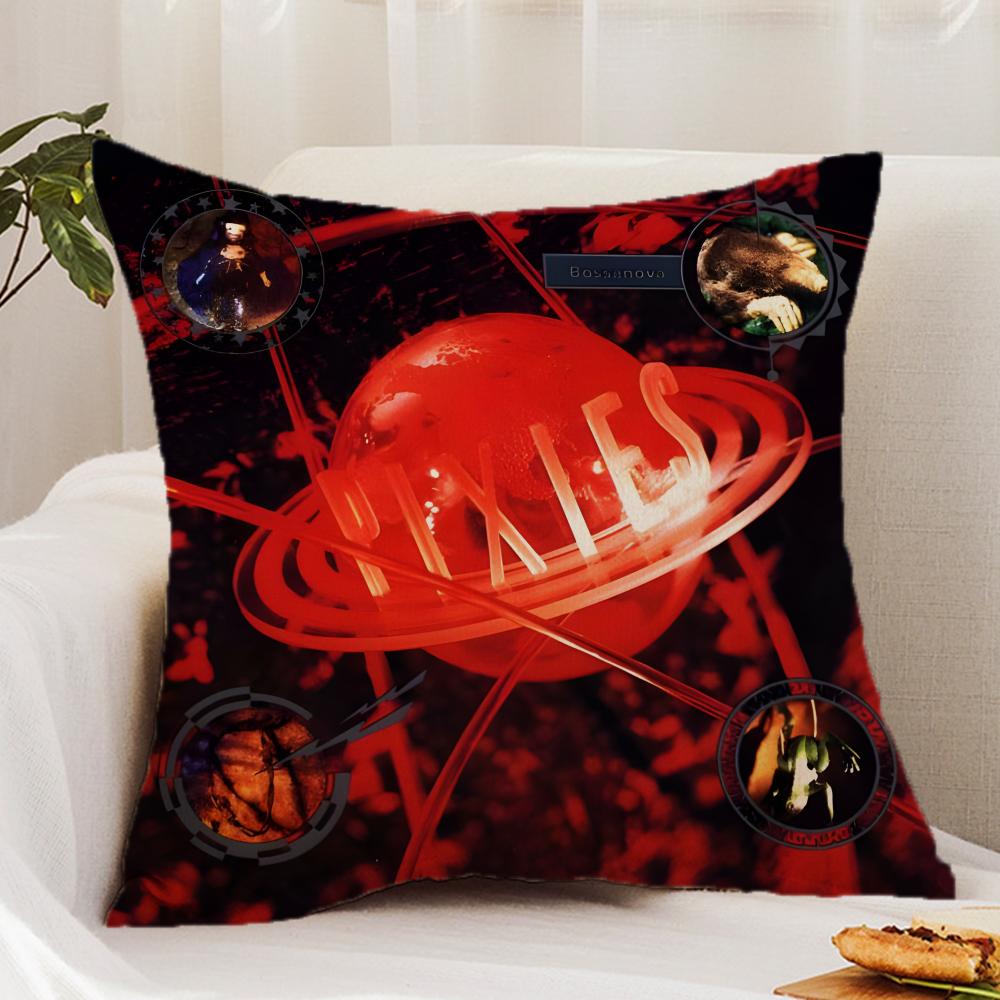 Band P-Pixies Cushion Cover Premium Comfort Reversible Pillow Cover - Dual - Use Design for Home & Car