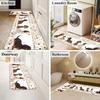 1Pcs Anti Fatigue Kitchen Rugs, Cute Dog Print Waterproof Non-Slip Thick Cushioned Kitchen Mat Heavy Duty Comfort Standing Mat for Kitchen