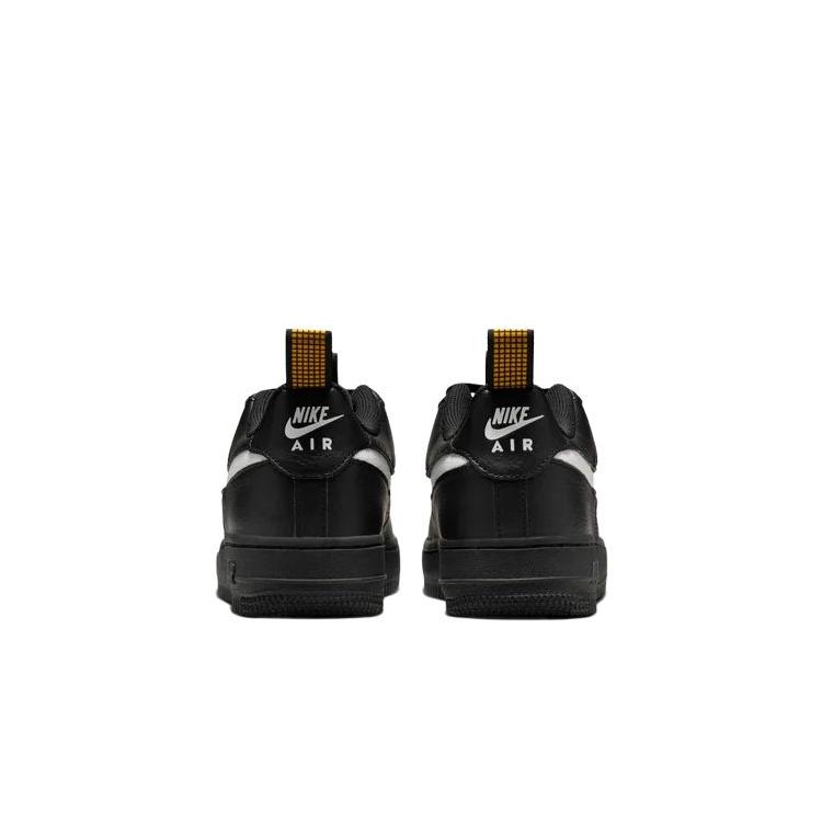 Nike Air Force 1 LV8 GS Black University Gold Kids Sneakers White HF0095-001