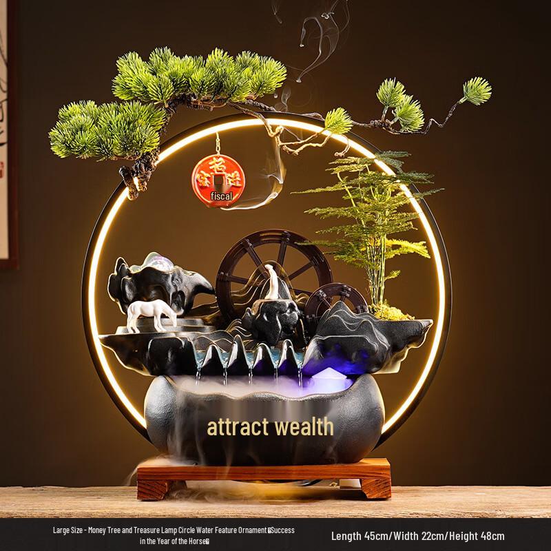

OIMG Creative Circulating Water Wheel Ornament