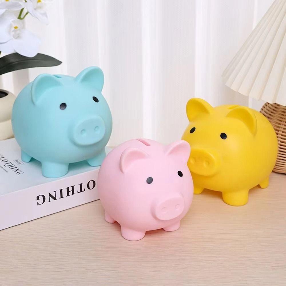 Pig Shape Money Box Reusable Money Saving Box Money Storage Bank  for Helps The Habit of Saving