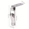 Stainless Steel Toggle Latch Locks - 2 Sets, 90-Degree Polished Metal Cabinet Door Latches with Screws, Heavy-Duty Quick