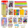 International Kindergarten DIY Kit: Chenille Stems, Pompoms & Non-Woven Fabric for Handmade Art Projects