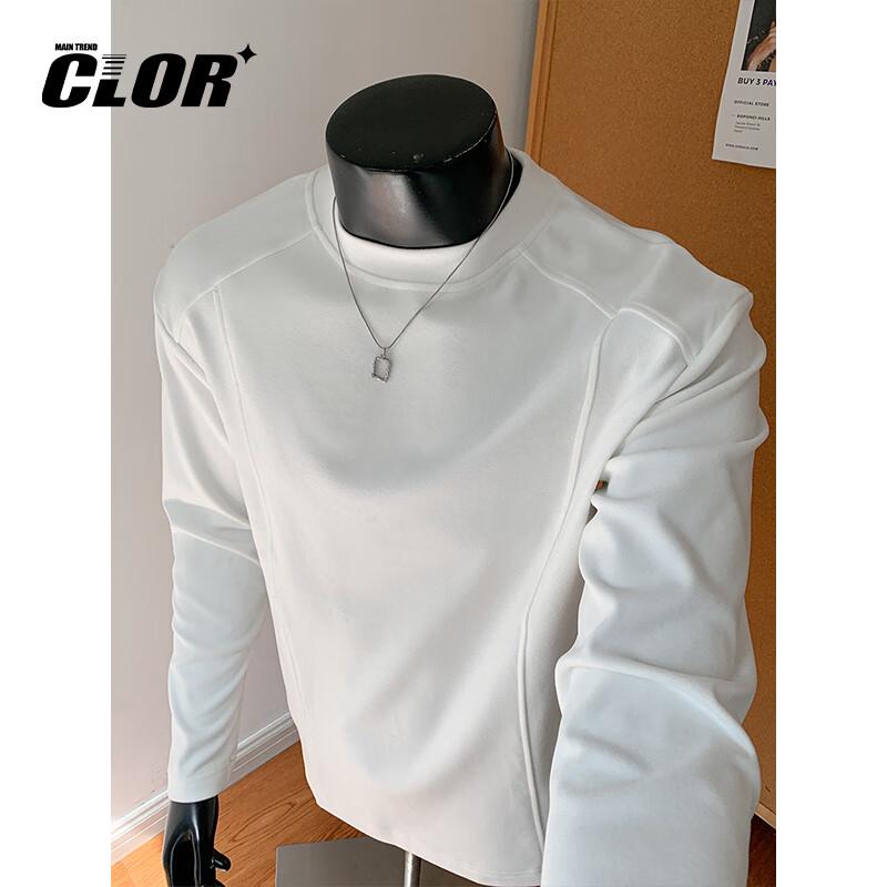 CLOR Men s Thermal Double-Sided Velvet Long-Sleeve T-Shirt CXT06 XL