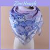 Cotton Scarf Accessory With Floral Print For Spring Summer Fall Winter Wear