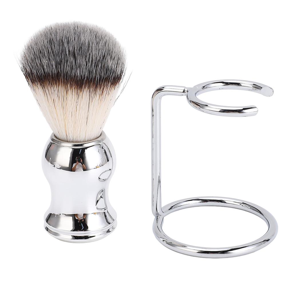 Beard Shaving Brush with Stand Man Beard Kit Synthetic Hair Shaving Brush with Holder Stand Rack