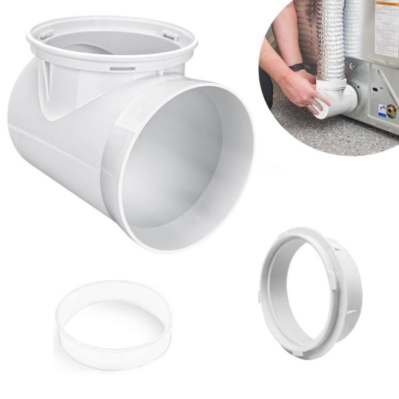 90 Degree Exhaust Hose Dryer Vent Wall Plate Dryer Vent Connector Kit Dryer Duct Connector Easy Installation Accessories