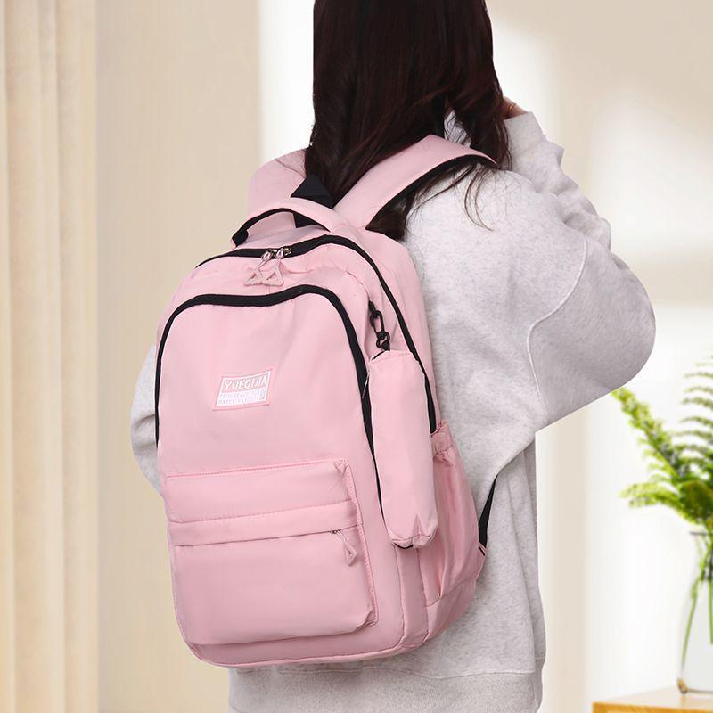 Middle School Student Waterproof, Wear-Resistant, Large Capacity Lightweight Backpack with Spine Protection