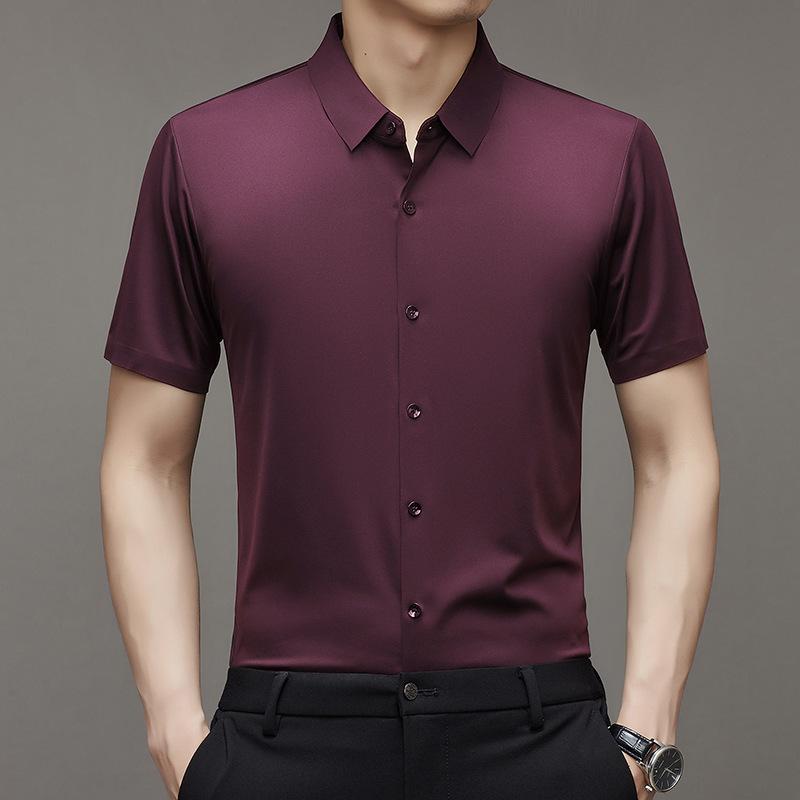 Men's Short Sleeve Shirt Summer Business Casual