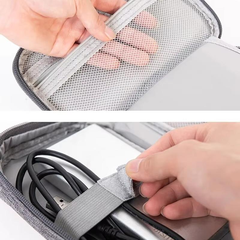 Cable Storage Bag Waterproof Digital Electronic Organizer Portable USB Data Line Charger Plug Storage Bag Travel Cable Organizer