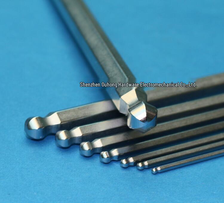 Swiss PB 212 L Single-Piece Metric Ball End Long Hex Key: 1.27, 1.5, 2mm
