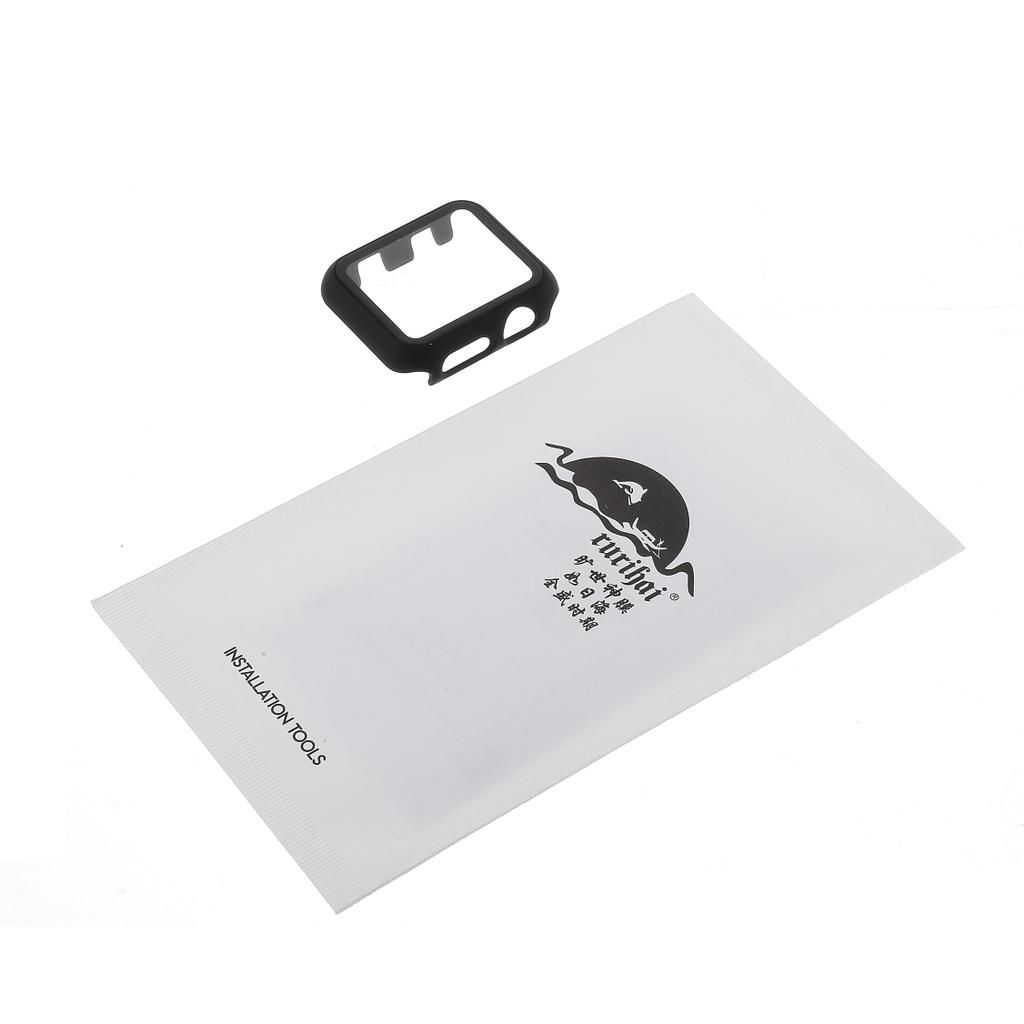 RURIHAI Full Protection TPU+Tempered Glass Screen Protector Case for Apple Watch Series SE/6/5/4 40MM