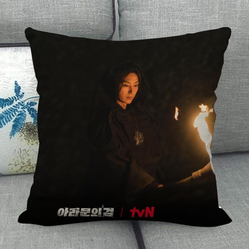 LEE JOON GI Pillowcase Home Textile Cotton Linen Fabric 45x45cm One Side Decoration Pillow Cover New WJY12.25