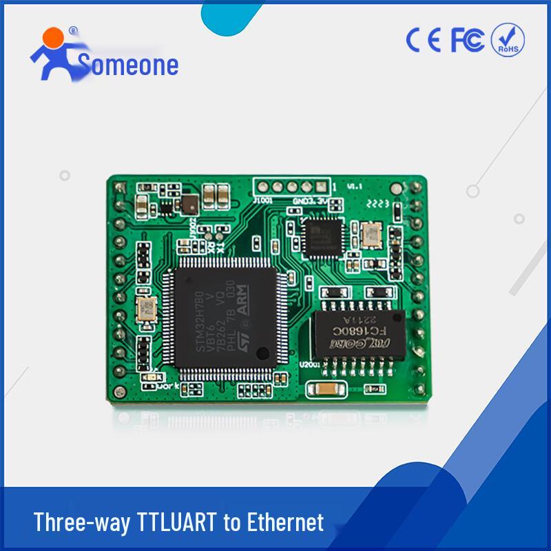 Industrial 3-Port Serial to Ethernet IoT Module