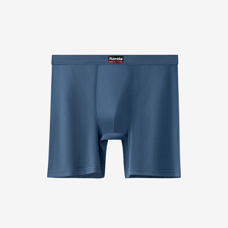 Cotton High Waisted Men's Plus Size Flat Corner Underwear Extended Length and Increased Breathability