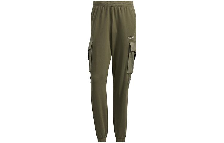 Мужские вязаные спортивные штаны Adidas Originals Зеленые Умеренные Карго HC0369 M