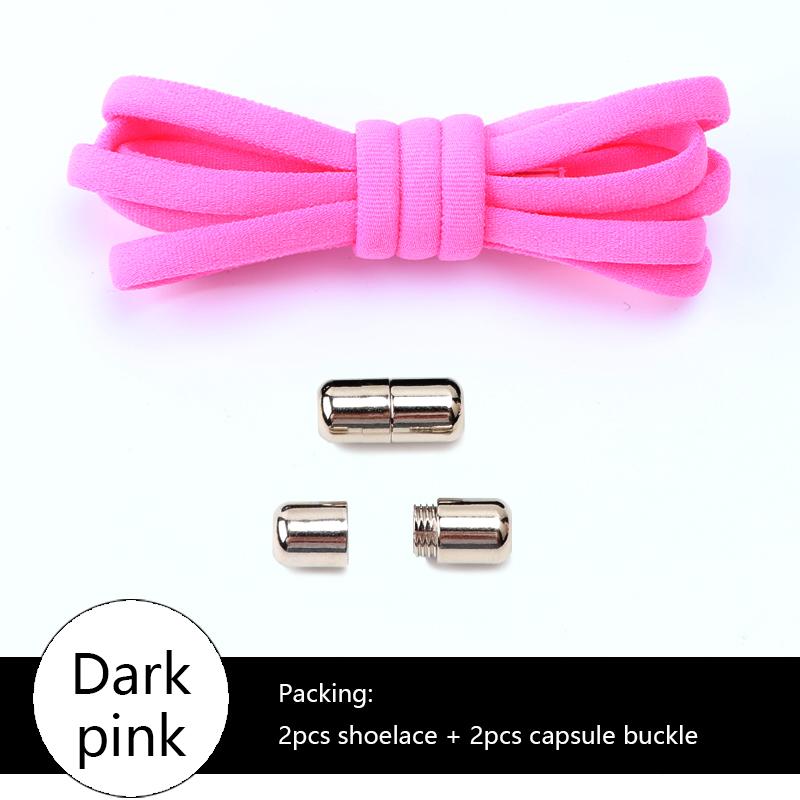 Elastic No Tie Shoelaces Semicircle Shoe Laces For Kids and Adult Sneakers Shoelace Quick Lazy Metal Lock Laces Shoe Strings