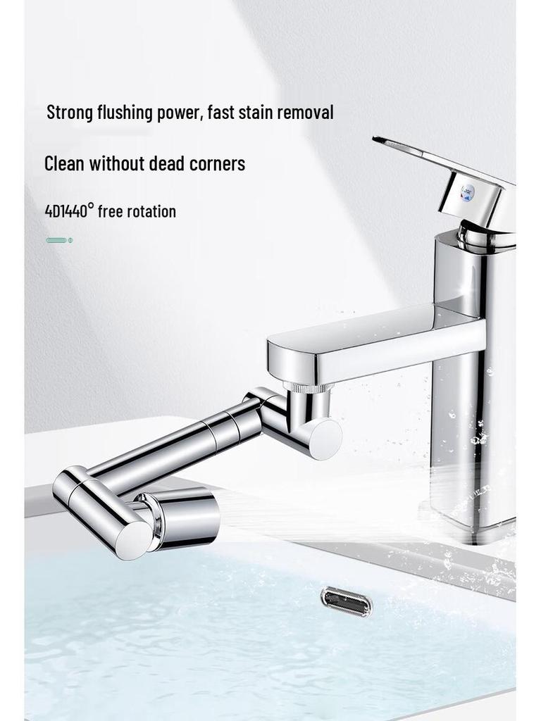 Rotatable Mechanical Faucet Extender - Anti-splash Multifunctional Spout Head